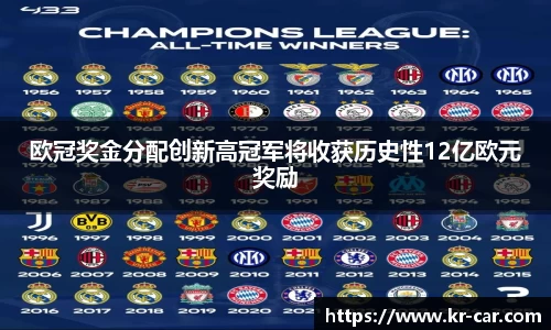 欧冠奖金分配创新高冠军将收获历史性12亿欧元奖励